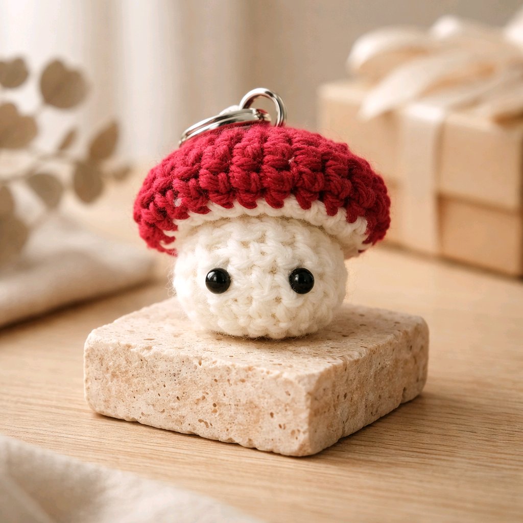 Mushroom Keychains